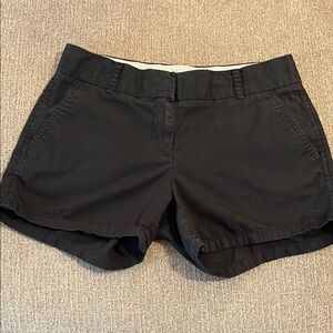 J. Crew Women's Black Chino Shorts